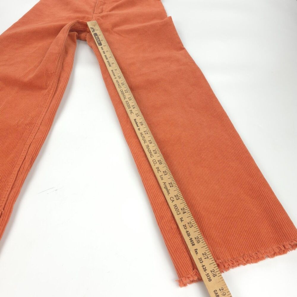 BILLABONG Free Fall Wide Leg Raw Hem Corduroy Pants 70s Beachy Boho VSCO Hipster - Picture 4 of 8